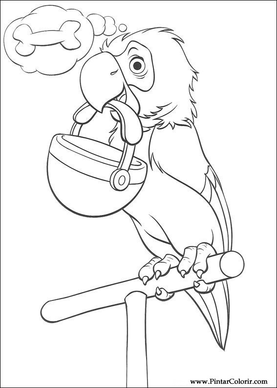 Pintar e Colorir 101 Dalmatas - Desenho 057
