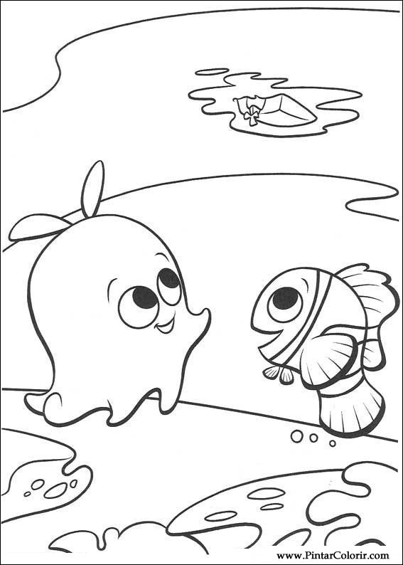 Pintar e Colorir A Procura De Nemo - Desenho 005