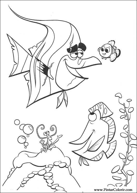 Pintar e Colorir A Procura De Nemo - Desenho 031