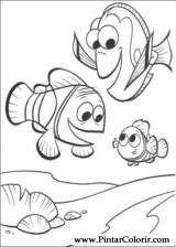 Pintar e Colorir A Procura De Nemo - Desenho 067