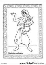 Pintar e Colorir Aladino - Desenho 019