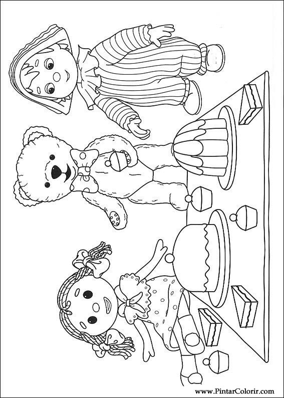 Pintar e Colorir Andy Pandy - Desenho 001