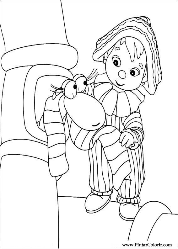 Pintar e Colorir Andy Pandy - Desenho 047