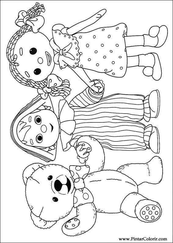 Pintar e Colorir Andy Pandy - Desenho 048