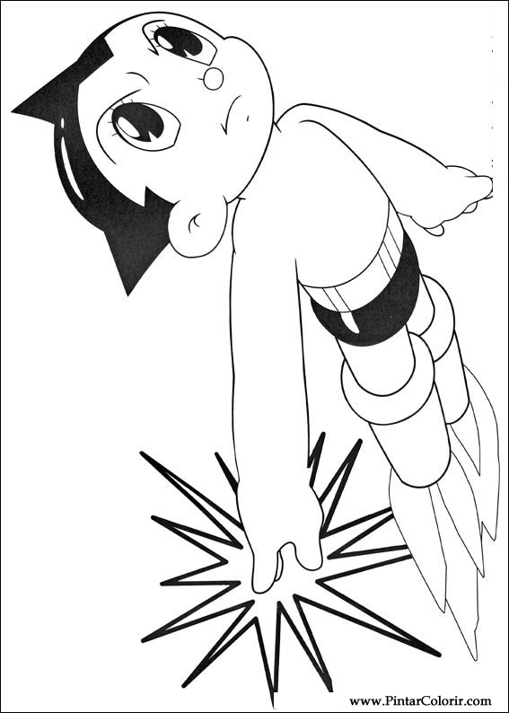Pintar e Colorir Astro Boy - Desenho 002
