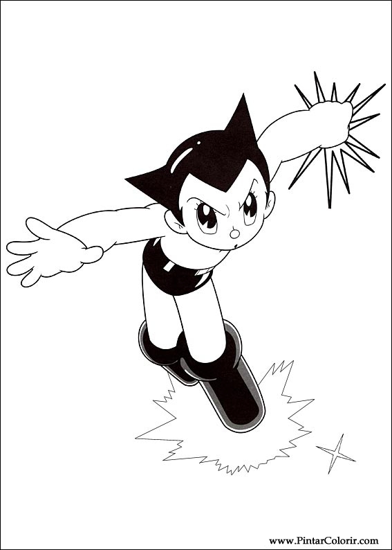 Pintar e Colorir Astro Boy - Desenho 003