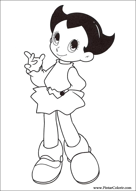 Pintar e Colorir Astro Boy - Desenho 006