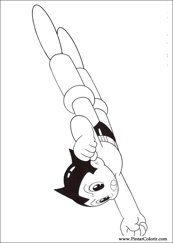 Pintar e Colorir Astro Boy - Desenho 007