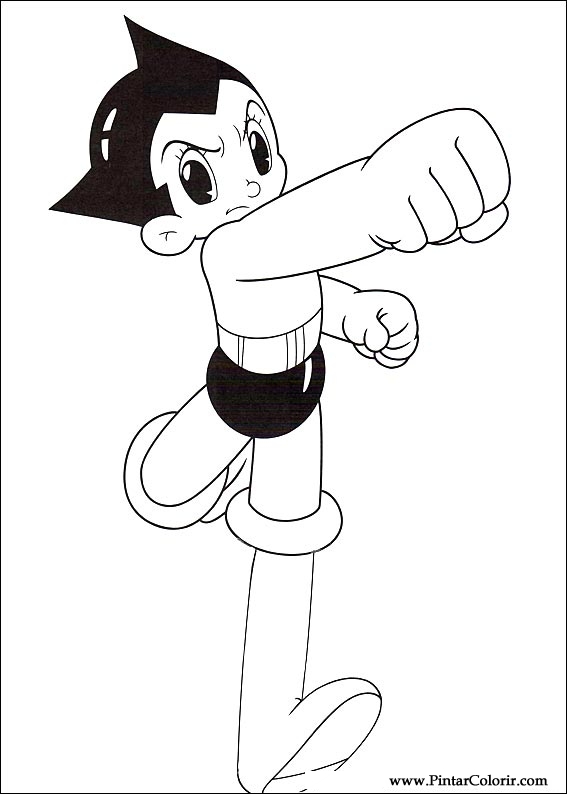 Pintar e Colorir Astro Boy - Desenho 012