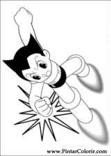 Pintar e Colorir Astro Boy - Desenho 001