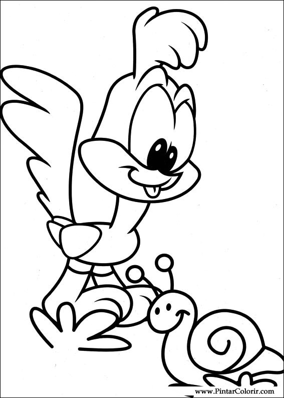 Pintar e Colorir Baby Looney Tunes - Desenho 003
