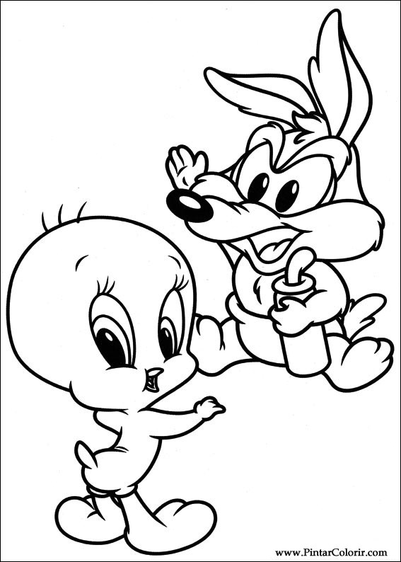 Pintar e Colorir Baby Looney Tunes - Desenho 009