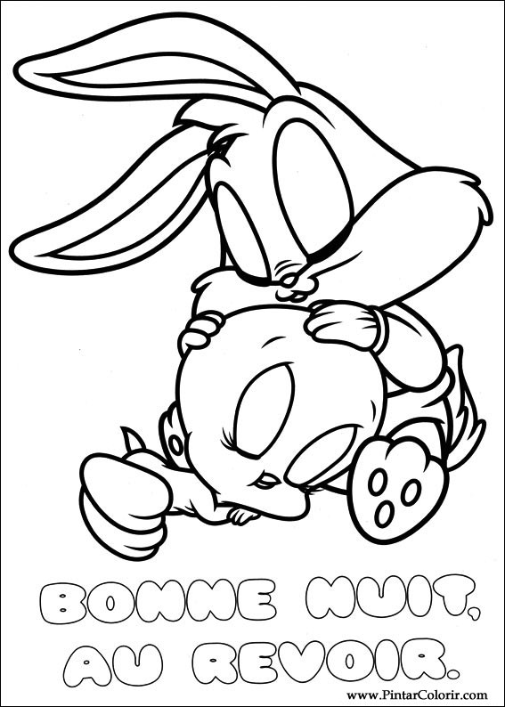 Pintar e Colorir Baby Looney Tunes - Desenho 014