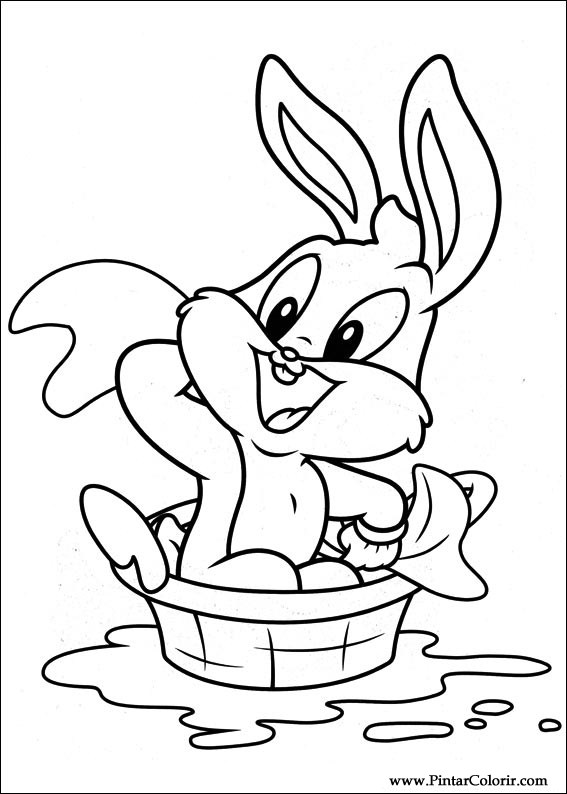 Pintar e Colorir Baby Looney Tunes - Desenho 015