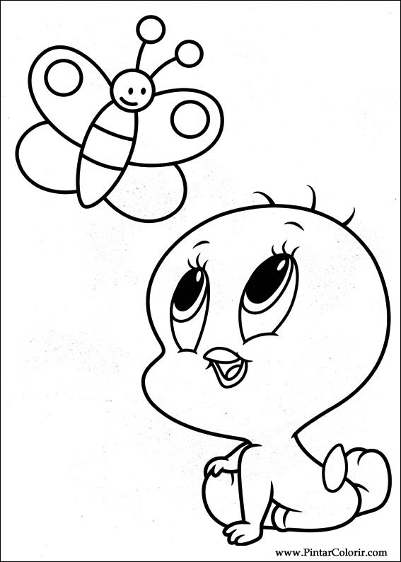 Pintar e Colorir Baby Looney Tunes - Desenho 021