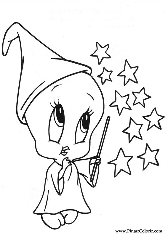 Pintar e Colorir Baby Looney Tunes - Desenho 030