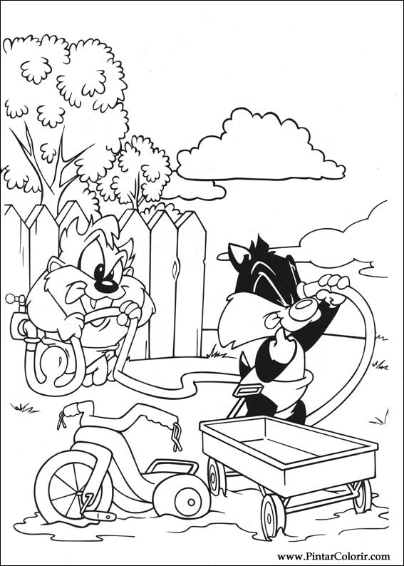 Pintar e Colorir Baby Looney Tunes - Desenho 035