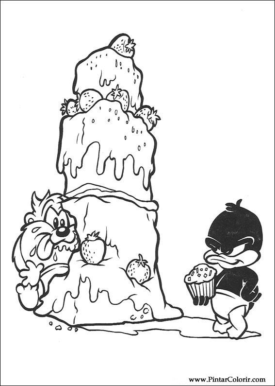 Pintar e Colorir Baby Looney Tunes - Desenho 055