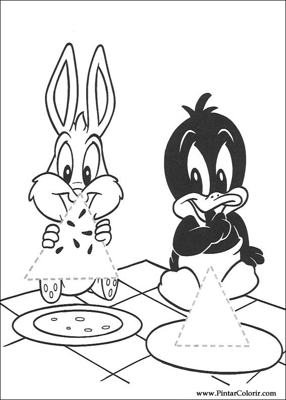 Pintar e Colorir Baby Looney Tunes - Desenho 059