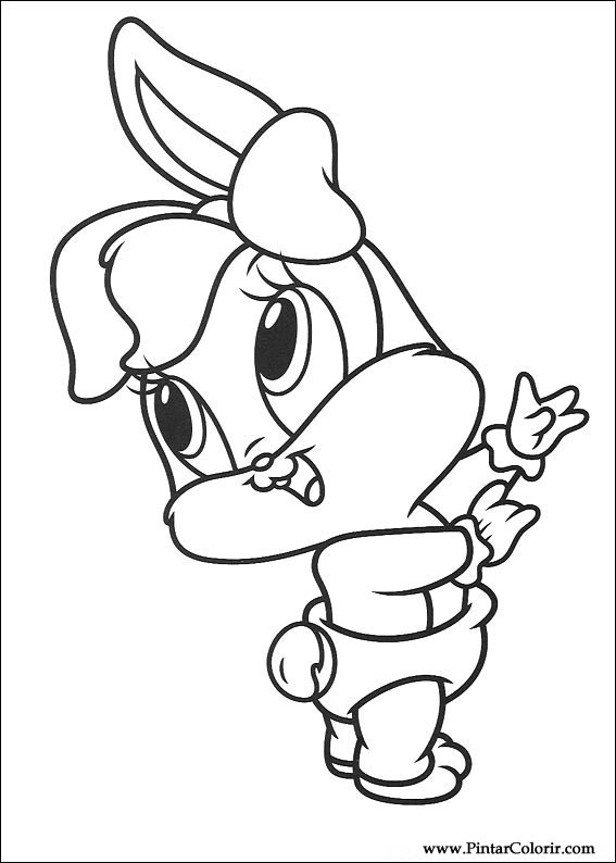 Pintar e Colorir Baby Looney Tunes - Desenho 060