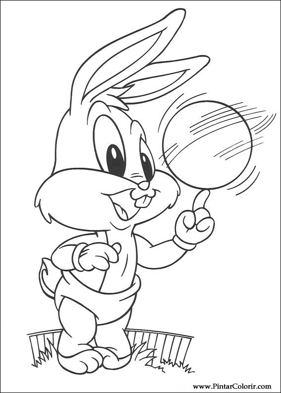 Pintar e Colorir Baby Looney Tunes - Desenho 063