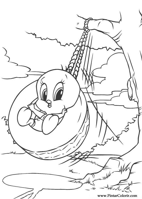 Pintar e Colorir Baby Looney Tunes - Desenho 067