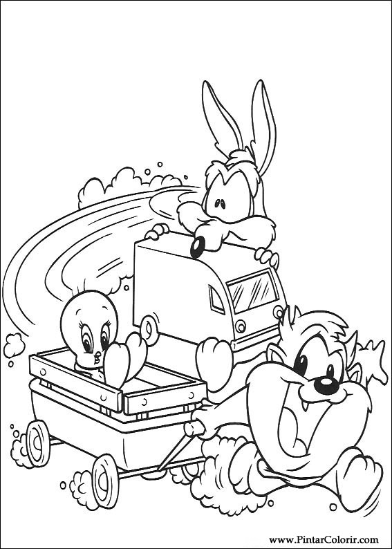 Pintar e Colorir Baby Looney Tunes - Desenho 084