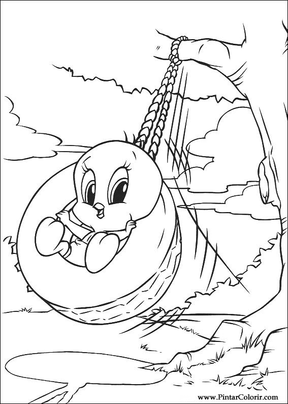 Pintar e Colorir Baby Looney Tunes - Desenho 094