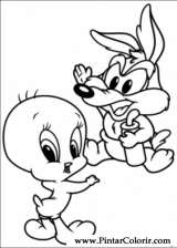 Pintar e Colorir Baby Looney Tunes - Desenho 009