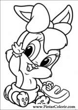 Pintar e Colorir Baby Looney Tunes - Desenho 012