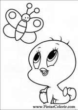 Pintar e Colorir Baby Looney Tunes - Desenho 021