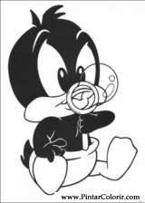 Pintar e Colorir Baby Looney Tunes - Desenho 036