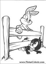Pintar e Colorir Baby Looney Tunes - Desenho 061