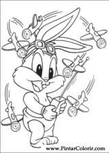 Pintar e Colorir Baby Looney Tunes - Desenho 076