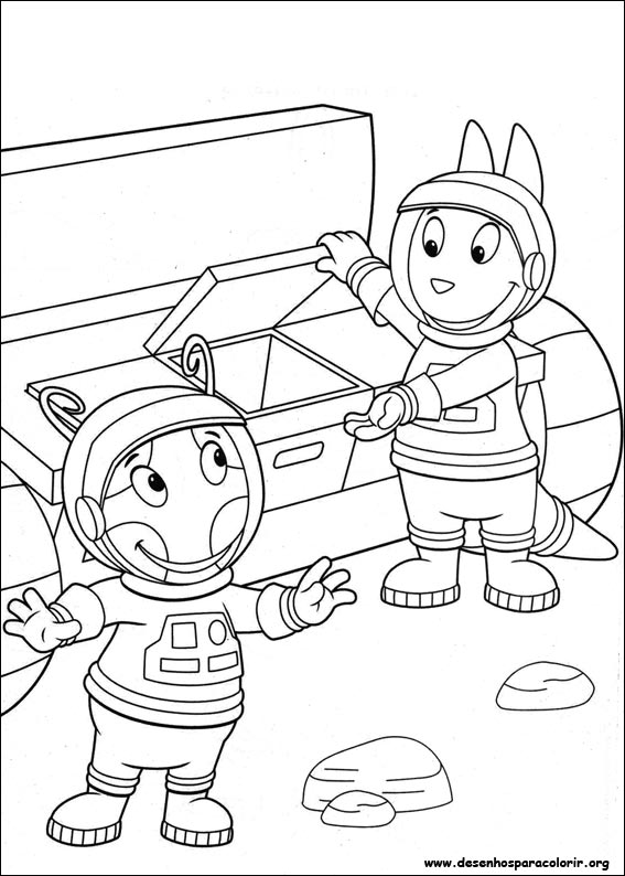 Pintar e Colorir Backyardigans - Desenho 015