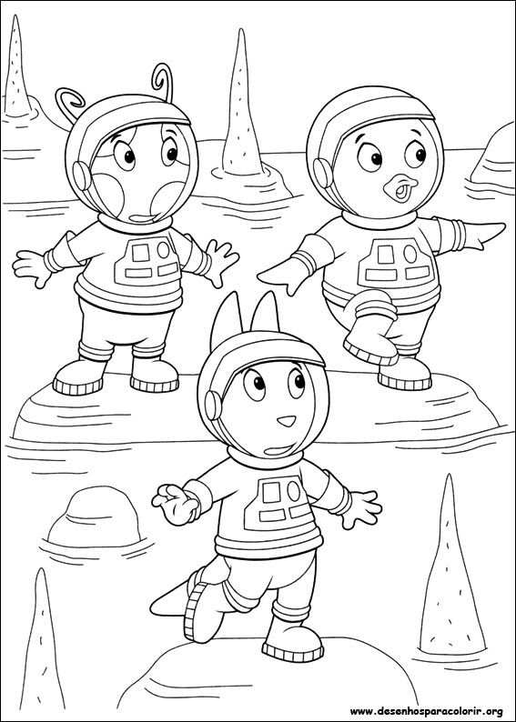 Pintar e Colorir Backyardigans - Desenho 033