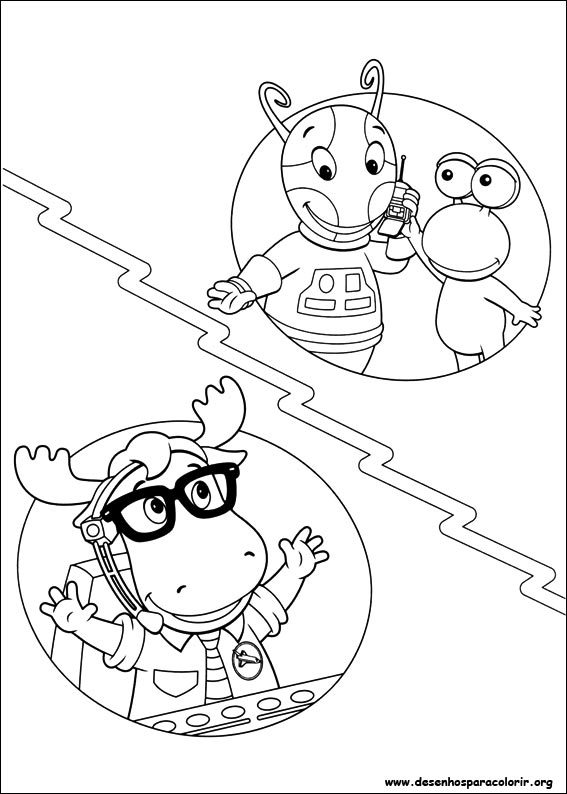 Pintar e Colorir Backyardigans - Desenho 040