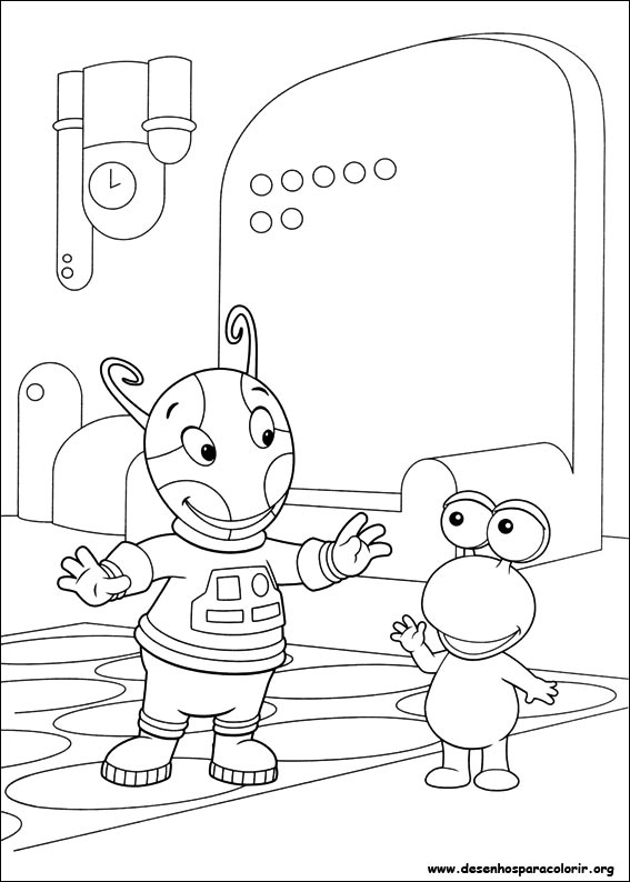 Pintar e Colorir Backyardigans - Desenho 042