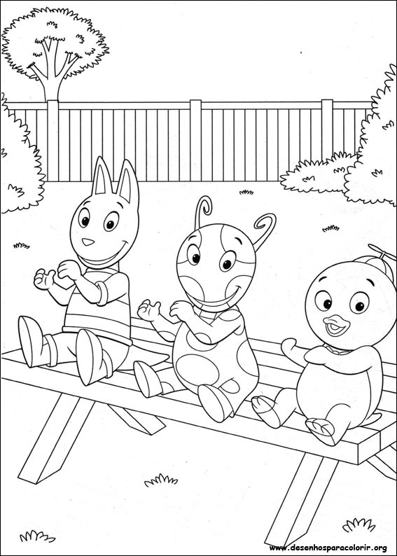 Pintar e Colorir Backyardigans - Desenho 004