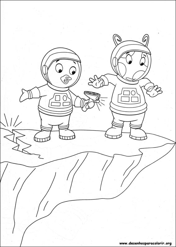 Pintar e Colorir Backyardigans - Desenho 023