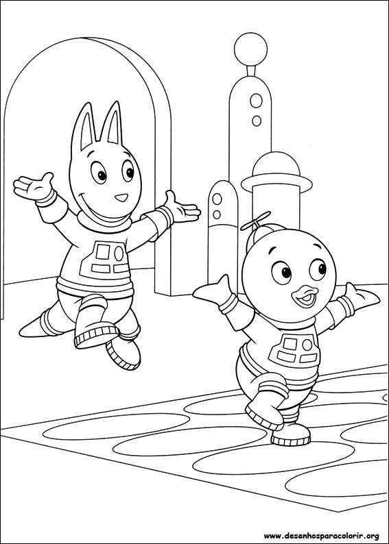 Pintar e Colorir Backyardigans - Desenho 041