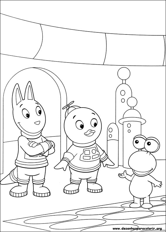 Pintar e Colorir Backyardigans - Desenho 045