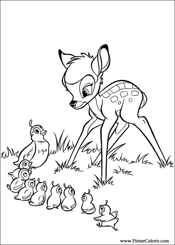 Pintar e Colorir Bambi 2 - Desenho 021