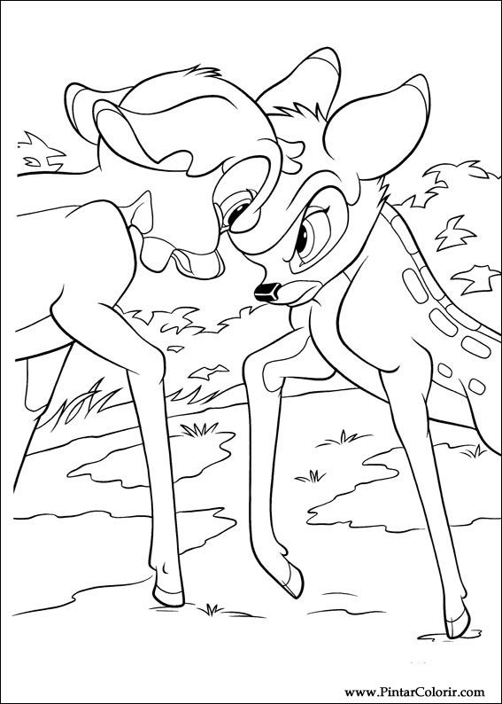 Pintar e Colorir Bambi 2 - Desenho 031