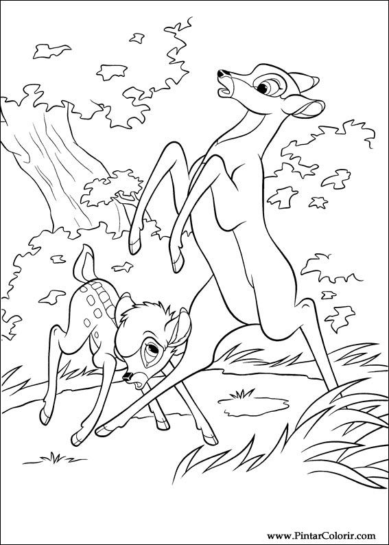Pintar e Colorir Bambi 2 - Desenho 032