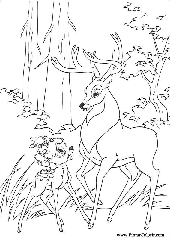 Pintar e Colorir Bambi 2 - Desenho 048