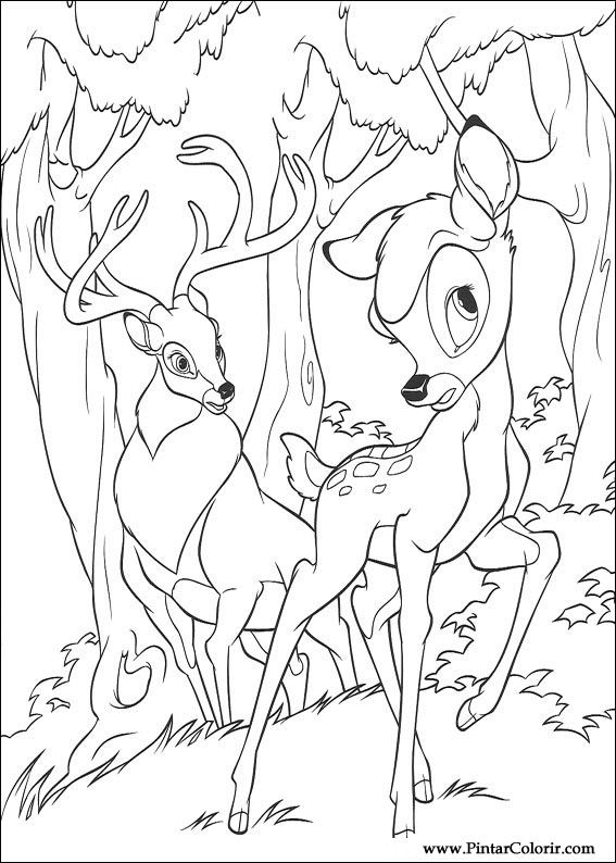 Pintar e Colorir Bambi 2 - Desenho 050