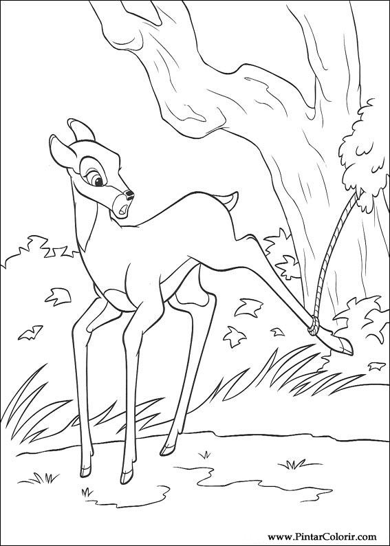 Pintar e Colorir Bambi 2 - Desenho 056