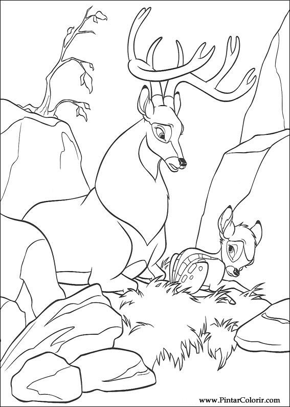 Pintar e Colorir Bambi 2 - Desenho 062