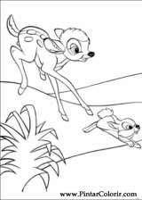 Pintar e Colorir Bambi 2 - Desenho 004